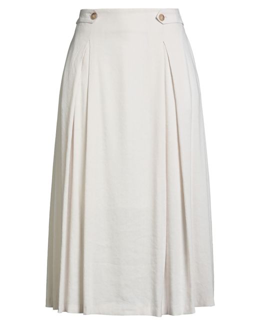 Seductive White Midi Skirts