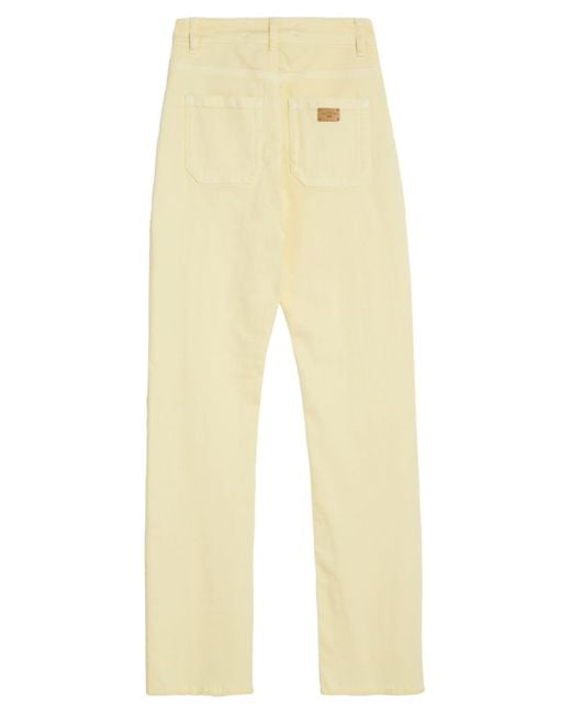 Nenette Yellow Jeans Cotton, Elastomultiester, Elastane