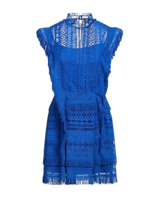 Alberta Ferretti Blue Mini Dress