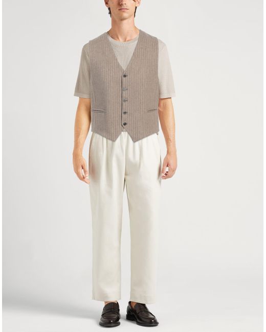 Messagerie Gray Tailored Vest Wool, Polyester for men