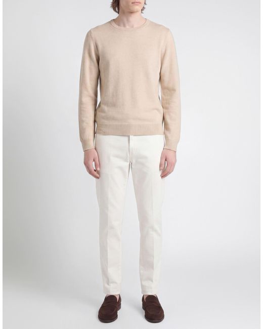 LA BIELLESE White Sweater Cashmere for men