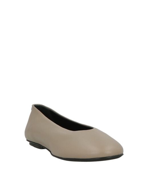 Sergio Rossi White Ballet Flats Leather