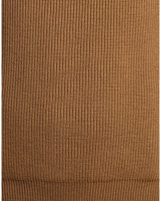 Moorer Brown Camel Sweater Wool for men