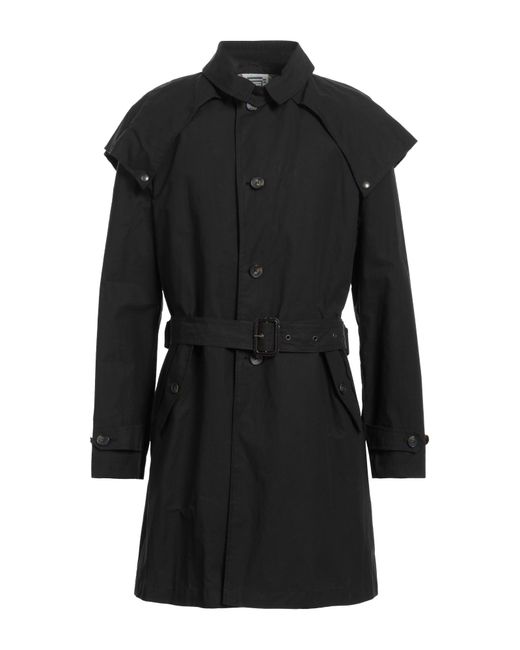 L'IMPERMEABILE Black Overcoat & Trench Coat for men