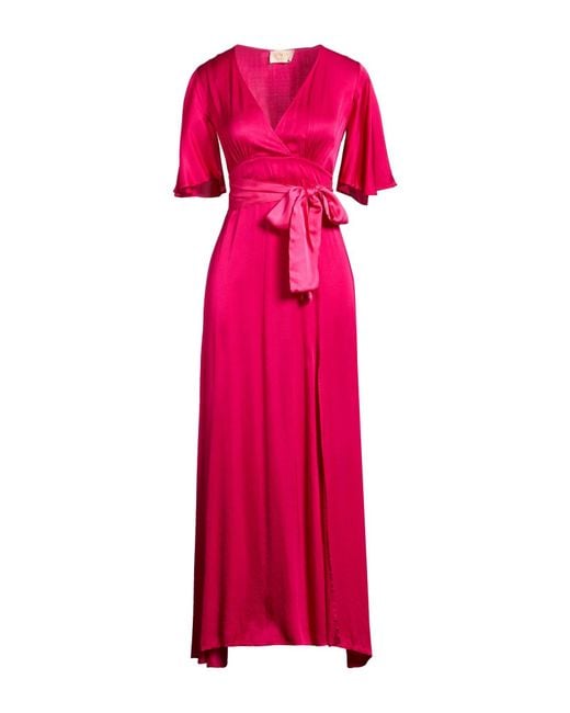 Kaos Pink Maxi Dress Viscose