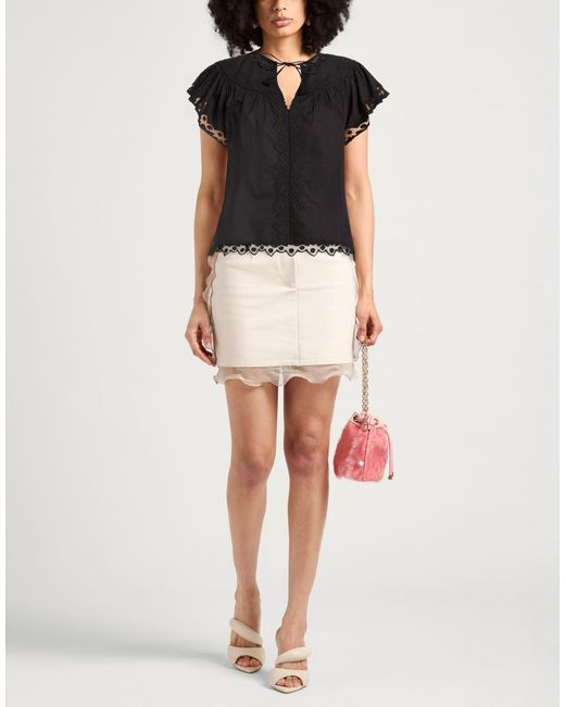 Ulla Johnson Black Top Cotton, Nylon, Polyester