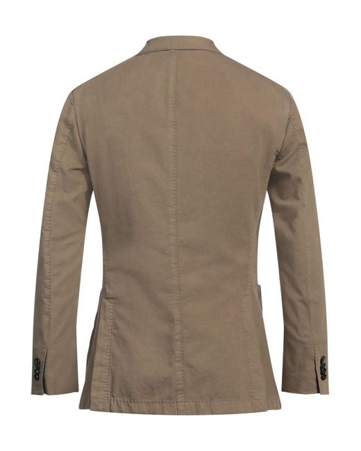 Boglioli Brown Blazer Cotton, Linen for men