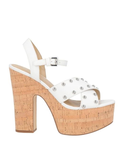 MICHAEL Michael Kors White Sandals Synthetic Material, Cork