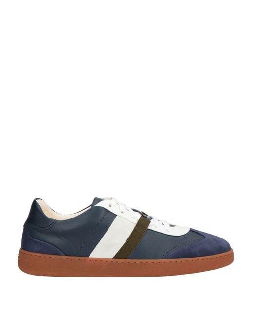 Ferragamo Blue Sneakers Leather for men