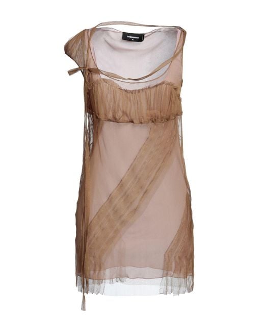 DSquared² Brown Mini Dress