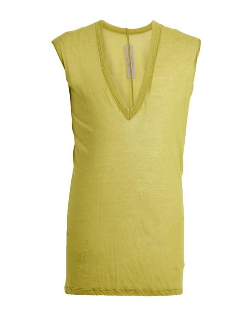 Rick Owens Green T-Shirt Cotton for men