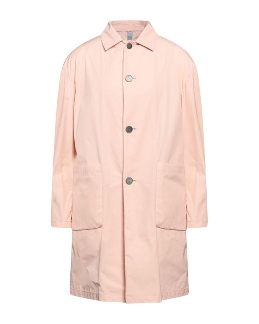 Hevò Pink Overcoat & Trench Coat for men