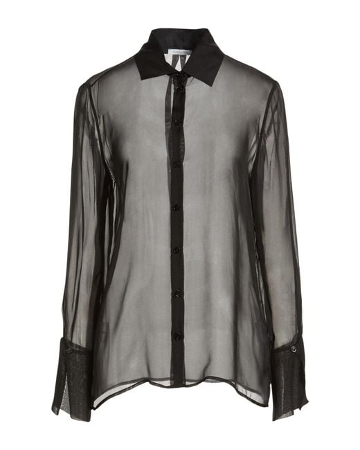 Patrizia Pepe Black Shirt Silk