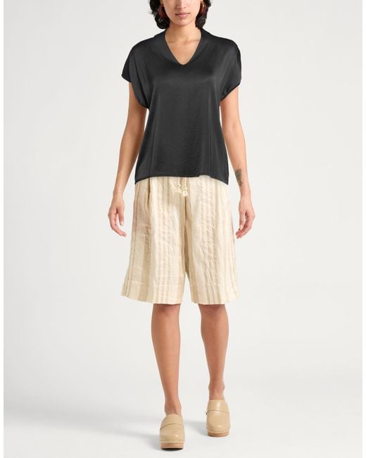 Manila Grace Black T-Shirt Viscose, Elastane