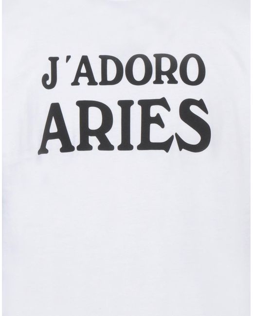 T-shirt Aries pour homme en coloris White