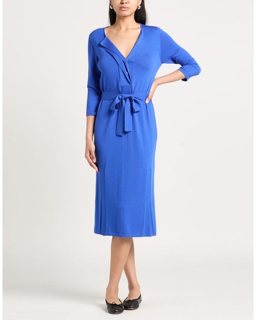 Malo Blue Midi Dresses