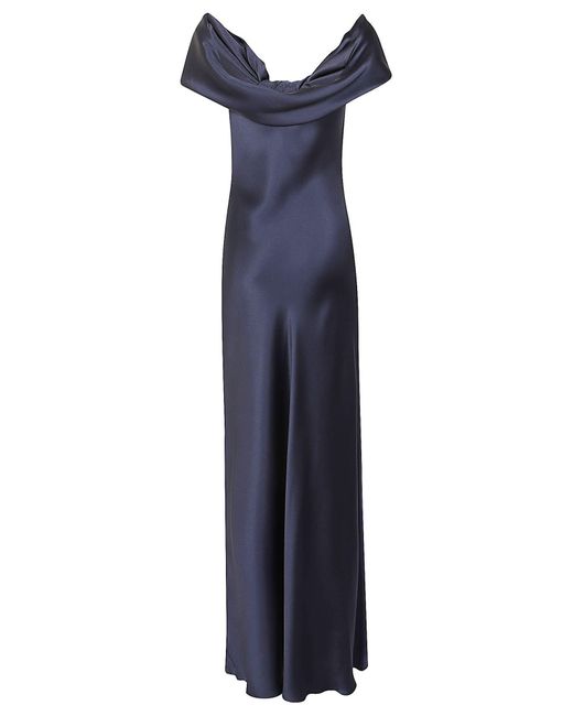 Alberta Ferretti Blue Maxi-Kleid