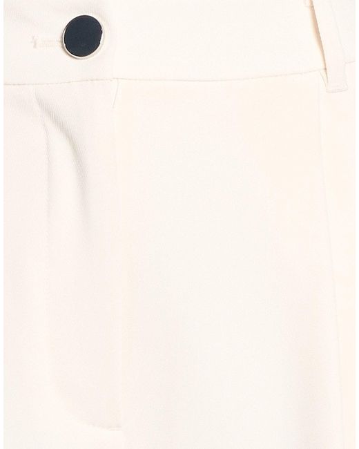 ARMANI EXCHANGE White Pants Polyester, Elastane