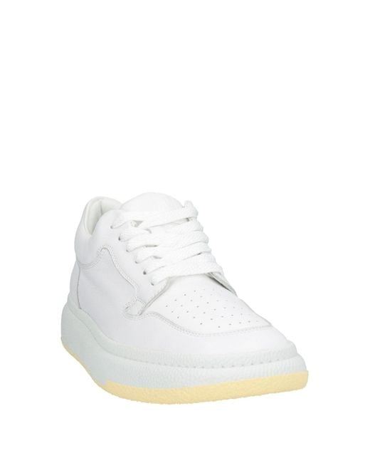 MM6 by Maison Martin Margiela White Sneakers Leather
