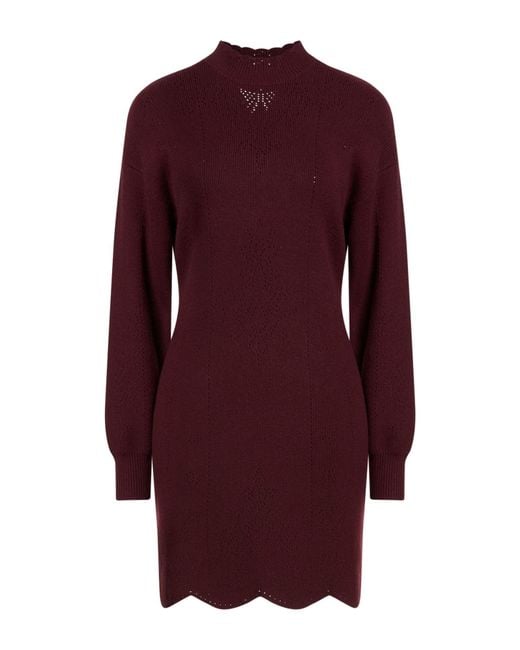 Twinset Purple Mini Dress