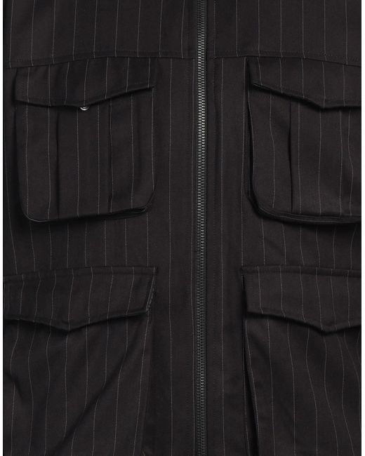Gaelle Paris Black Jacket Polyester, Viscose, Elastane for men