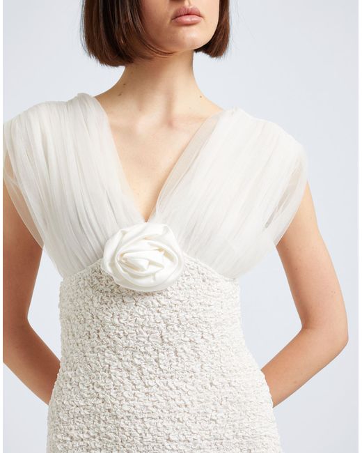 Alessandra Rich White Mini Dress