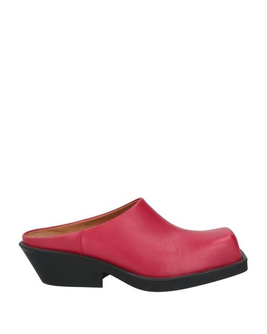 Marni Red Mules & Clogs
