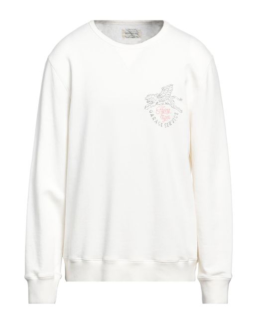 Bowery Supply Co. White Sweatshirt for men