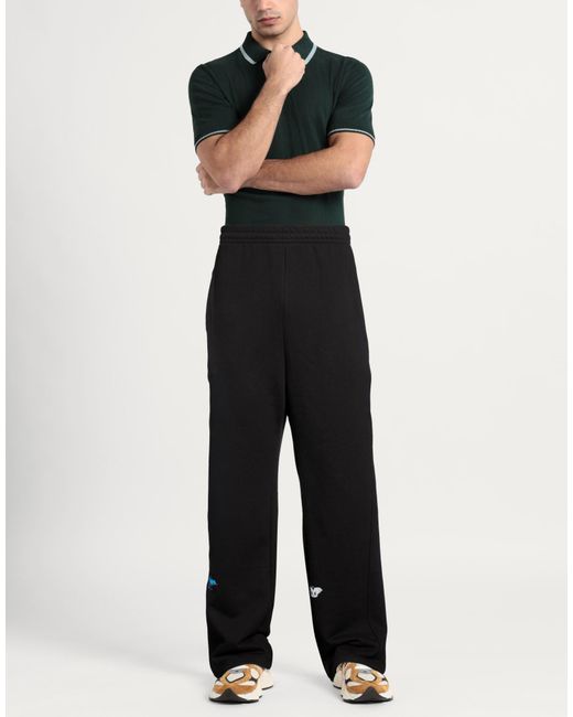 Tee Library Black Pants Cotton, Polyester for men
