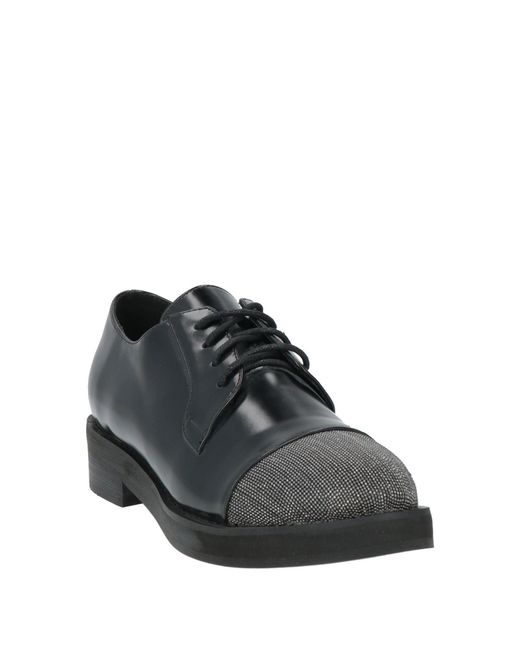 Bibi Lou Black Lace-Up Shoes Synthetic Fibers