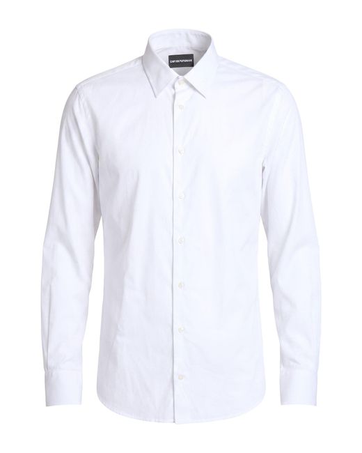 Emporio Armani White Shirt Cotton for men