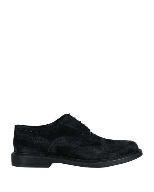 Grey Daniele Alessandrini Black Lace-up Shoes for men