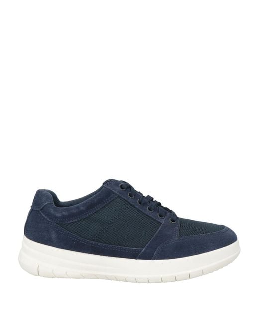 Fitflop Blue Sneakers Leather, Textile Fibers for men