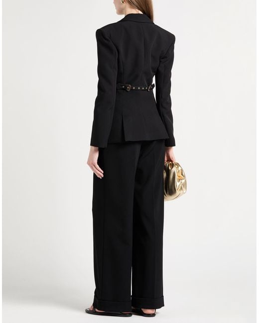 Versace Jeans Couture Black Blazer Polyester, Elastane