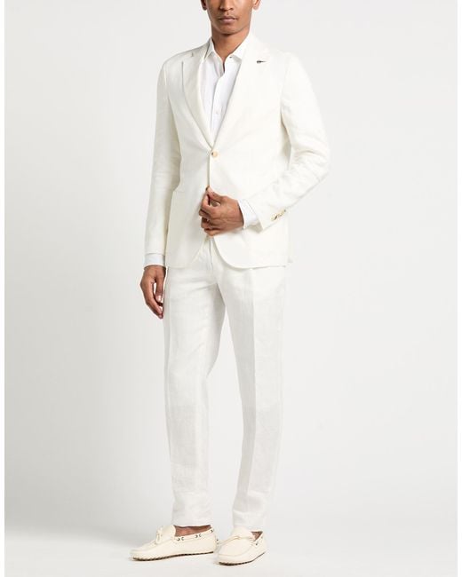 Paoloni White Suits for men