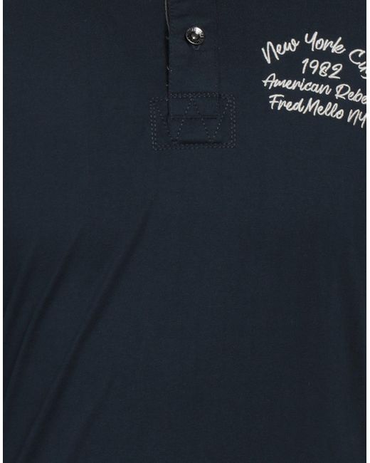 Fred Mello Blue Polo Shirt for men