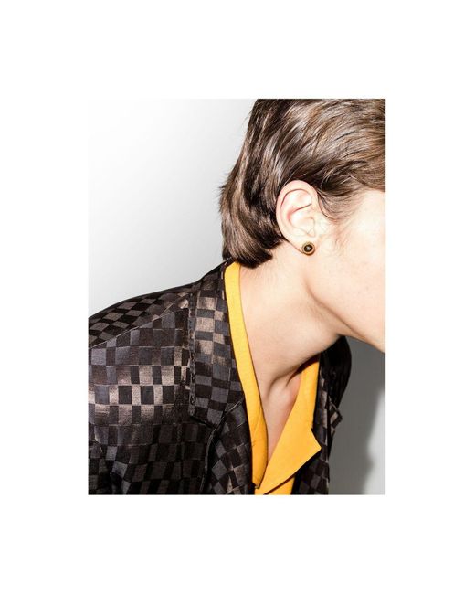 Boucles d'oreilles Versace pour homme en coloris Metallic