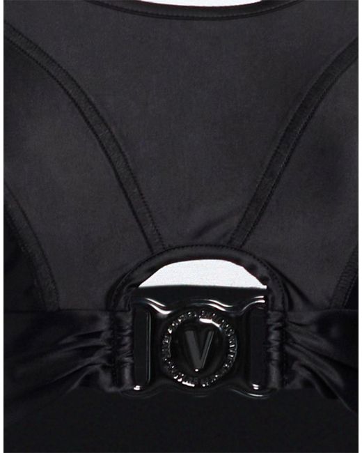 Versace Jeans Couture Black Top Polyamide, Elastane