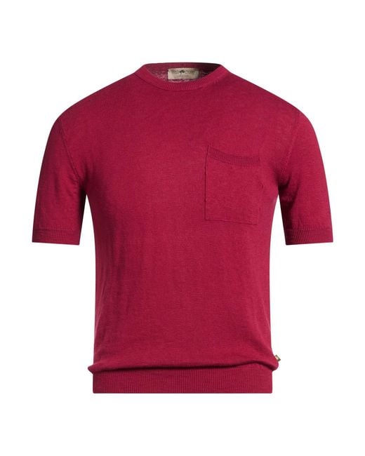 Irish Crone Red Garnet Sweater Cotton for men