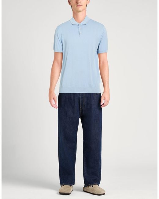Manuel Ritz Blue Sweater Cotton for men