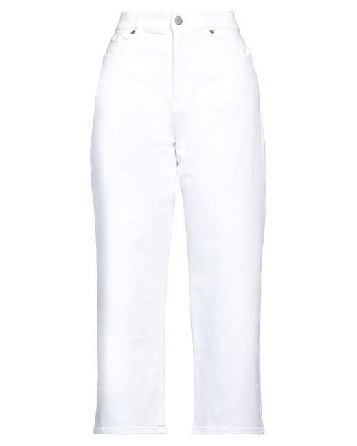 P.A.R.O.S.H. White Jeans Cotton, Elastane