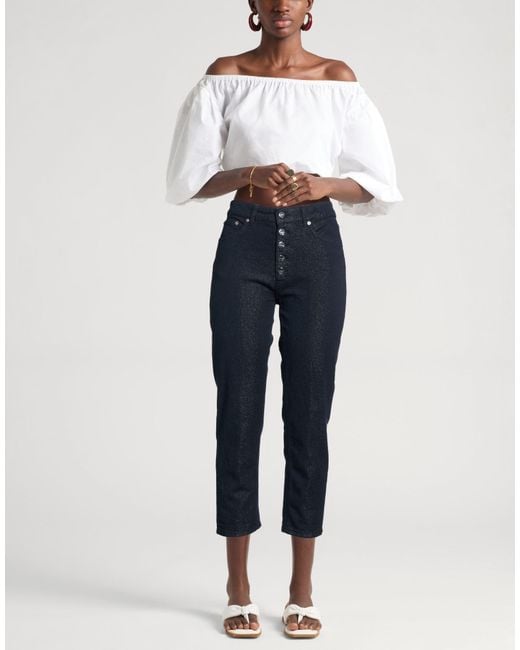 Dondup Blue Jeans Cotton, Viscose, Polyester