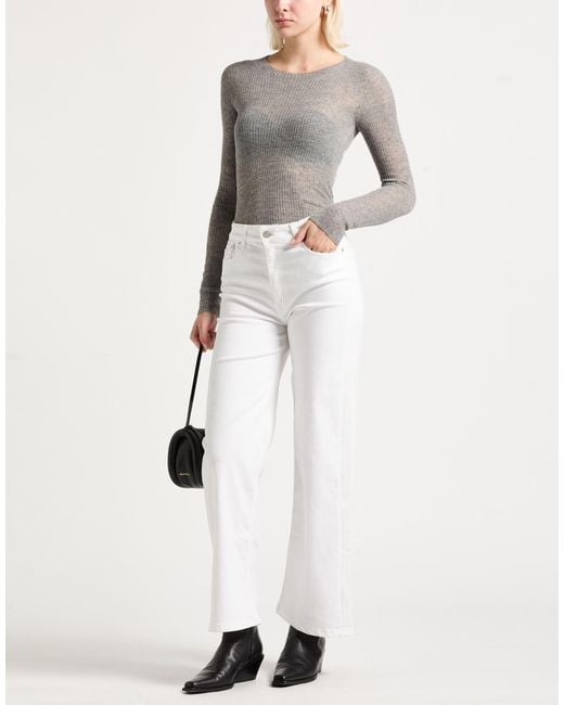 Ottod'Ame Gray Caring Light Sweater Polyamide, Alpaca Wool, Wool