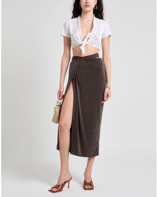 Jacquemus Brown Midi-Rock