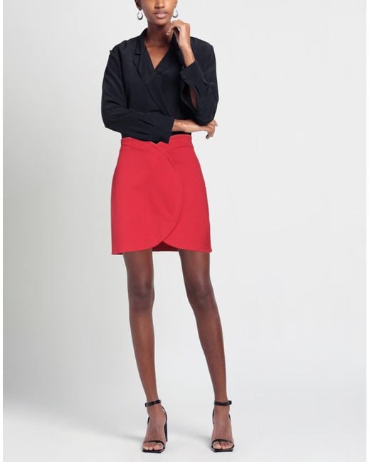 Suoli Red Mini Skirt