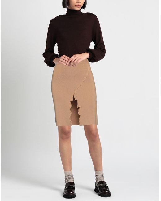 antonella rizza Natural Mini Skirt