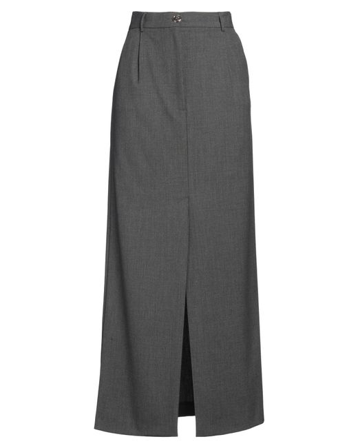 Blugirl Blumarine Gray Maxi Skirt