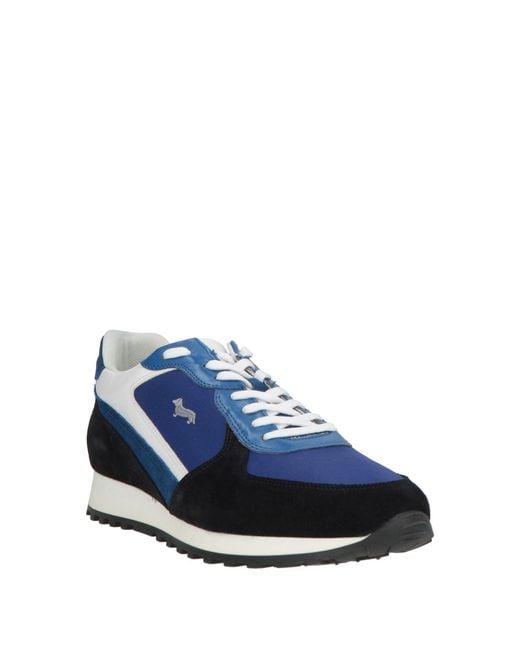 Harmont & Blaine Blue Sneakers Leather, Textile Fibers for men