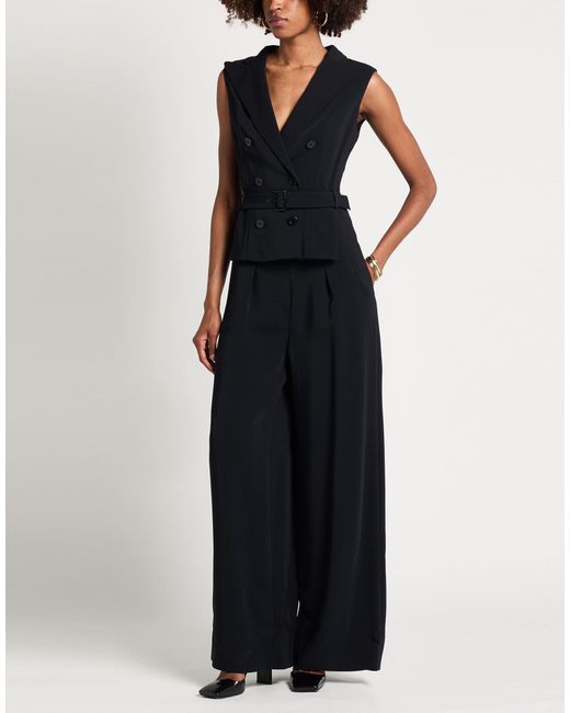 Alberta Ferretti Black Jumpsuit Viscose, Elastane
