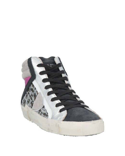 Philippe Model Gray Prsx Charcoal Sneakers Leather